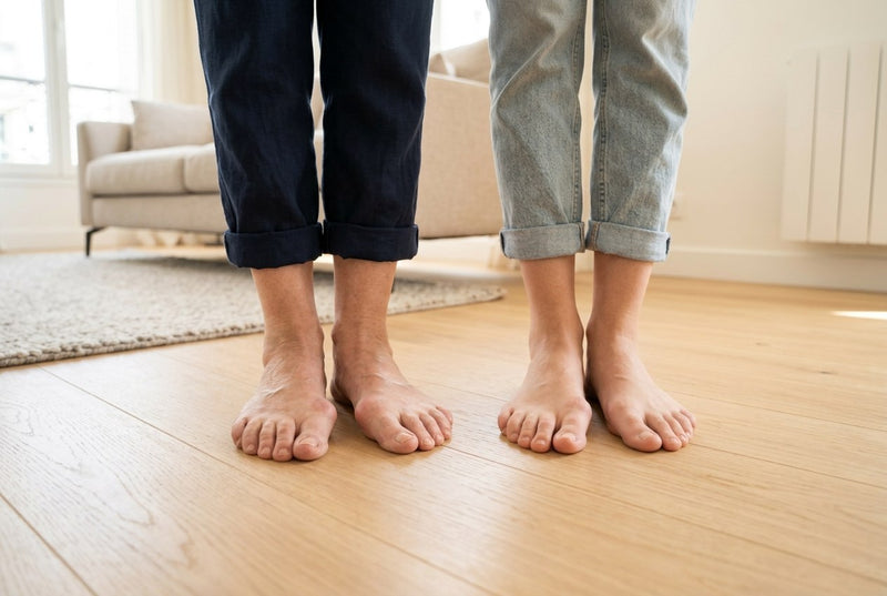 Pieds de deux générations, hallux valgus et hérédité