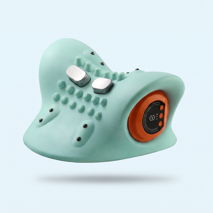 Masseur Cervical™ 4-en-1 — Chaleur, massage, EMS, étirement